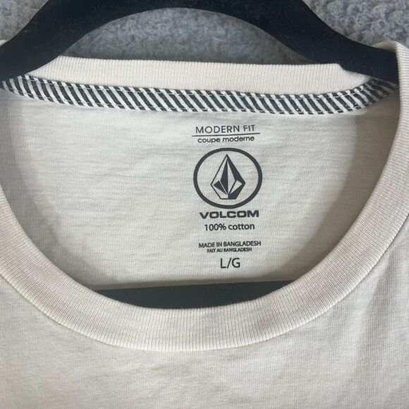 Vans Off The Wall T Shirt Mens Large Beige Modern Fit Psychedelic Graphic - Picture 4 of 8